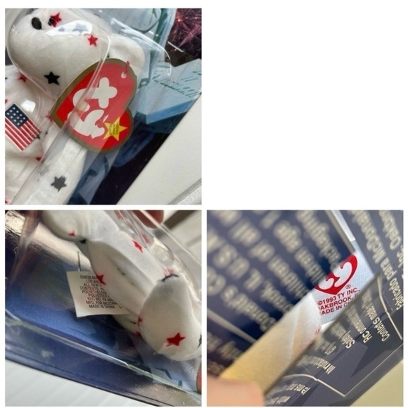 TY Beanie Babies Glory Maple Britannia Bear 1999 Tush Tag Error 1993 Set of 3 - Picture 6 of 12